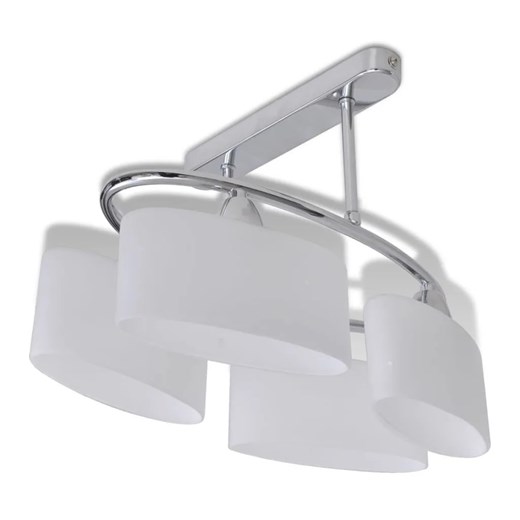 Szklana lampa sufitowa elipsa do salonu S6-N38 ze sklepu Edinos.pl w kategorii Lampy sufitowe - zdjęcie 174070907