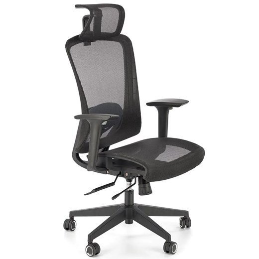 Czarny ergonomiczny obrotowy wentylowany fotel biurowy - Armur Elior One Size wyprzedaż Edinos.pl