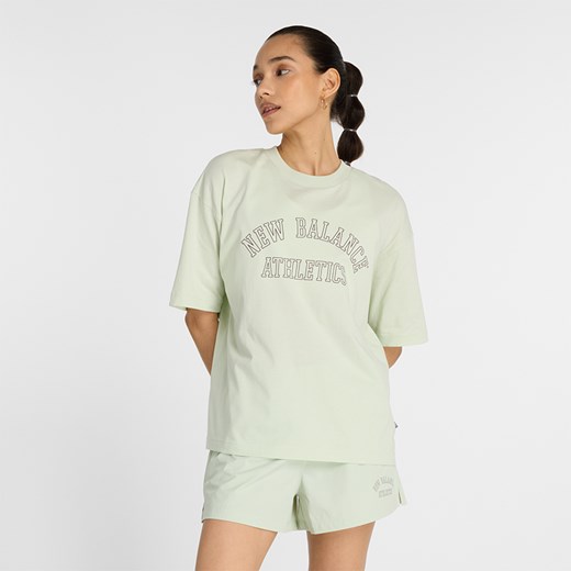 Koszulka damska New Balance WT43542NUM – miętowa ze sklepu New Balance Poland w kategorii Bluzki damskie - zdjęcie 174072488