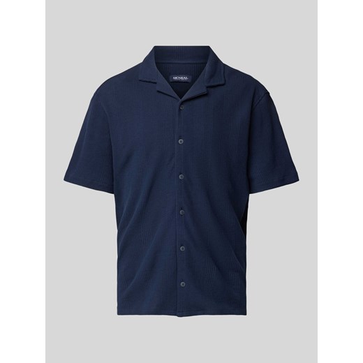 Koszula casualowa o kroju regular fit z kołnierzem z połami ze sklepu Peek&Cloppenburg  w kategorii Koszule męskie - zdjęcie 174073846