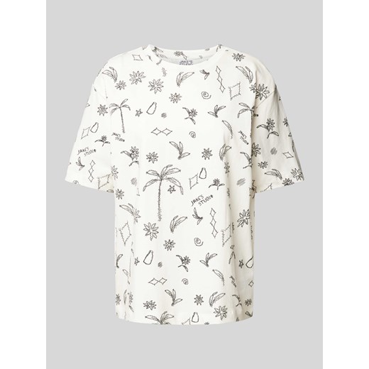 T-shirt z wzorem na całej powierzchni ze sklepu Peek&Cloppenburg  w kategorii Bluzki damskie - zdjęcie 174073988