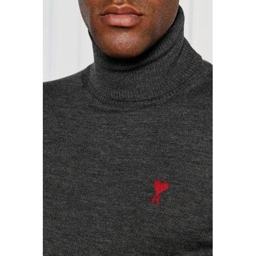 AMI Paris Wełniany sweter | Regular Fit Ami Paris M Gomez Fashion Store