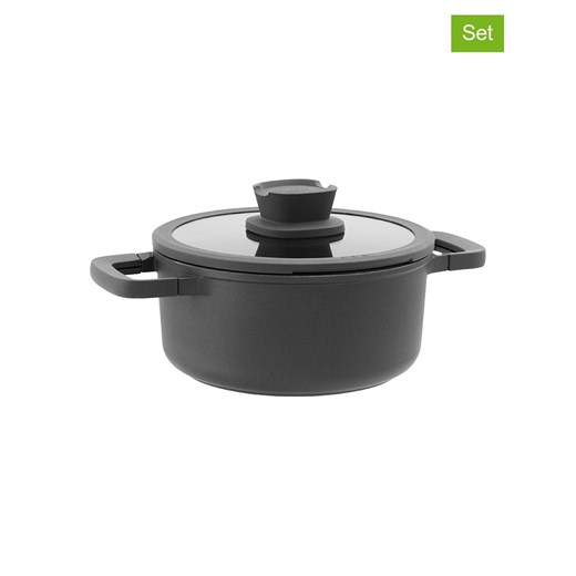 BergHOFF 2-częściowy zestaw kolorze antracytowym - Ø 20 cm ze sklepu Limango Polska w kategorii Garnki - zdjęcie 174076875