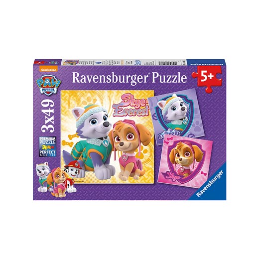 Paw Patrol 49-częściowe puzzle (3 szt.) - 5+ ze sklepu Limango Polska w kategorii Puzzle - zdjęcie 174077025