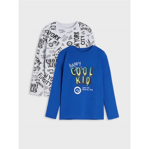 Sinsay - Koszulka z długimi rękawami - szary ze sklepu Sinsay w kategorii T-shirty chłopięce - zdjęcie 174078608