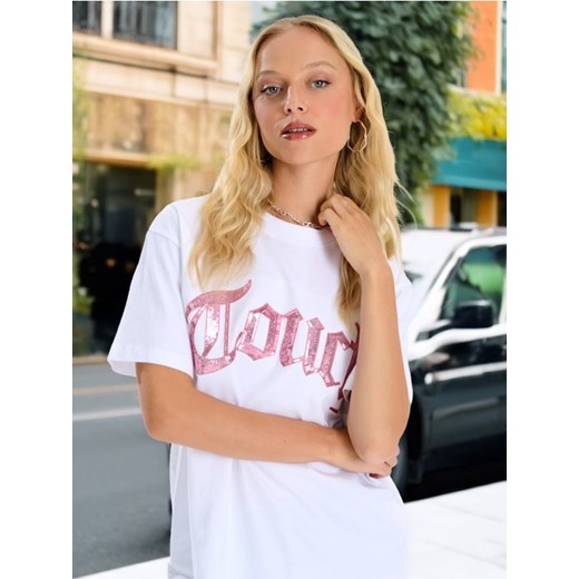 Sinsay - LADIES` T-SHIRT - biały ze sklepu Sinsay w kategorii Bluzki damskie - zdjęcie 174078826