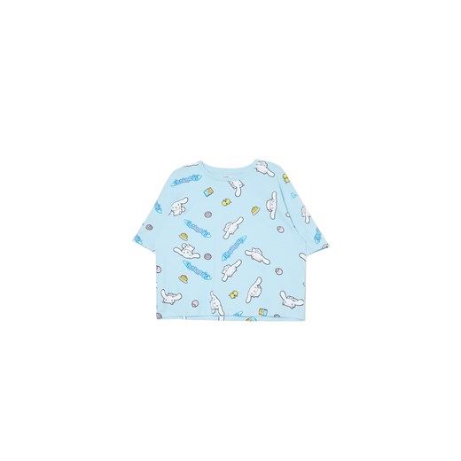 Cropp - Dwuczęściowa krótka piżama Cinnamoroll - różowy ze sklepu Cropp w kategorii Piżamy damskie - zdjęcie 174079369