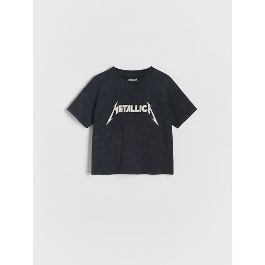 Reserved - Bawełniany t-shirt Metallica - ciemnoszary Reserved 92 (1 Reserved