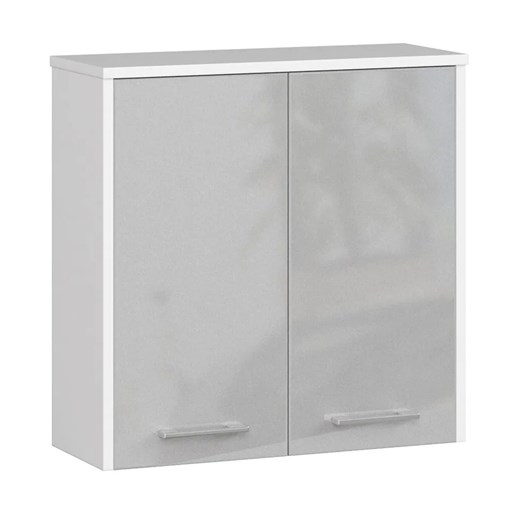 Wisząca szafka łazienkowa biały + metalik połysk - Zofix 4X Elior One Size Edinos.pl
