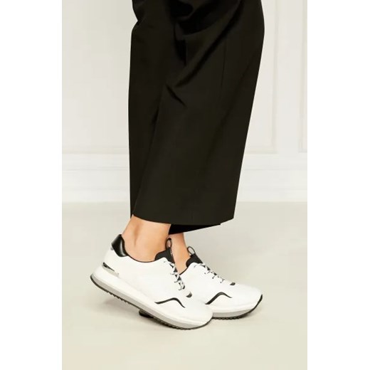 Buty sportowe damskie Michael Kors sneakersy z tkaniny białe sznurowane