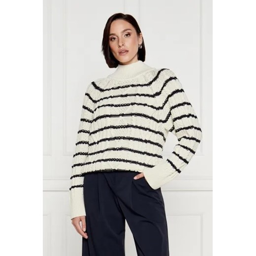 BOSS BLACK Półgolf | Loose fit | z dodatkiem wełny ze sklepu Gomez Fashion Store w kategorii Swetry damskie - zdjęcie 174084076