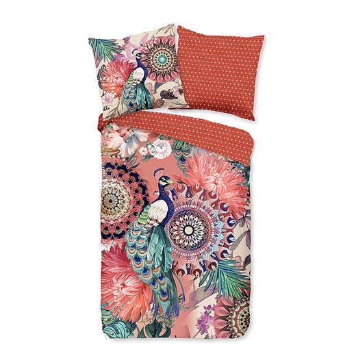 Hip Komplet pościeli satynowej &quot;Lynouk&quot; w kolorze pomarańczowym ze wzorem ze sklepu Limango Polska w kategorii Pościele - zdjęcie 174084359