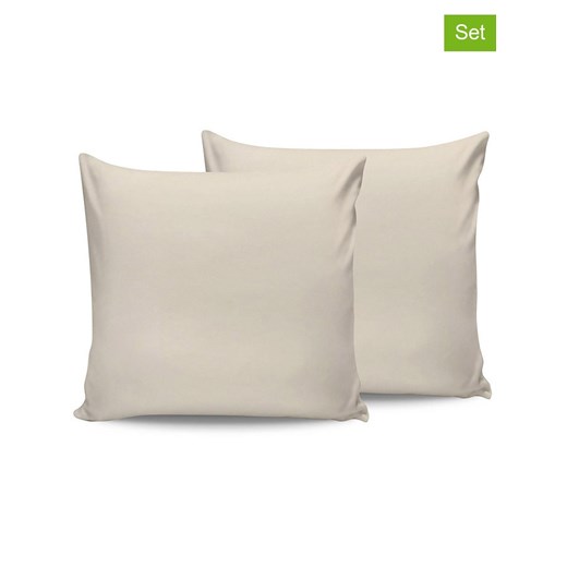 Elizabed Poszewki renforcè (2 szt.) w kolorze kremowym na poduszkę ze sklepu Limango Polska w kategorii Poszewki na poduszki - zdjęcie 174085128