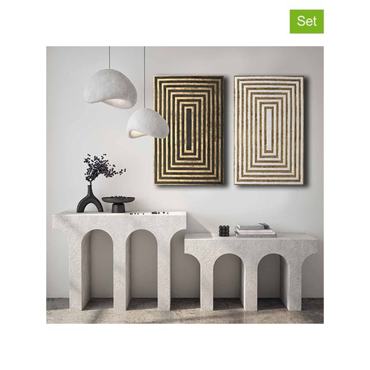 ABERTO DESIGN Druki (2 szt.) na płótnie - 45 x 70 cm ze sklepu Limango Polska w kategorii Obrazy - zdjęcie 174085246