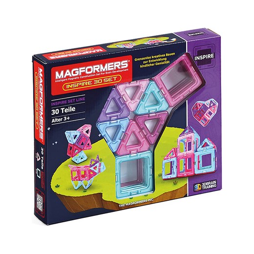 MAGFORMERS 30-częściowy zestaw magnetyczny &quot;Inspire&quot; - 3+ ze sklepu Limango Polska w kategorii Zabawki - zdjęcie 174085625