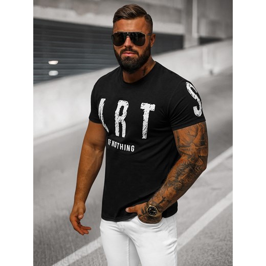 T-shirt męski Ozonee z napisami 