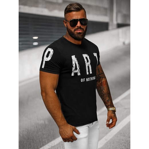 T-shirt męski Ozonee z napisami 