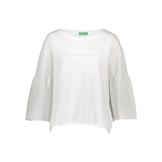 Benetton Bluza w kolorze białym ze sklepu Limango Polska w kategorii Bluzy damskie - zdjęcie 174086405