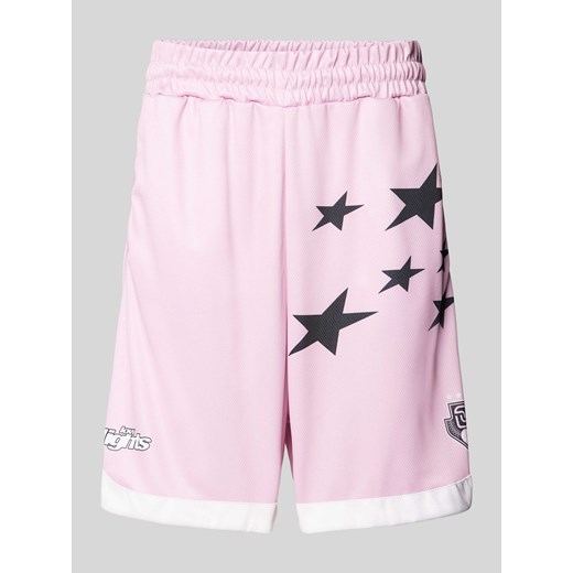 Szorty o luźnym kroju z nadrukiem z logo i motywem model ‘ALLSTARS’ ze sklepu Peek&Cloppenburg  w kategorii Spodenki męskie - zdjęcie 174087989
