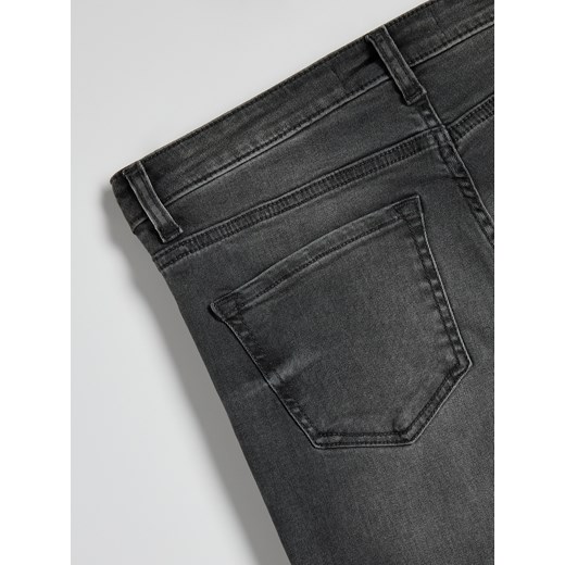 Reserved - Jeansy slim fit ze średnim stanem - szary Reserved 38 Reserved
