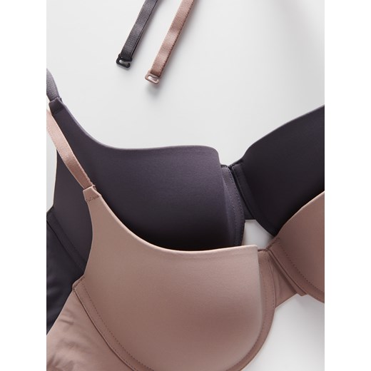 Reserved - Biustonosz push up 2 pack - brązowy Reserved 80B Reserved