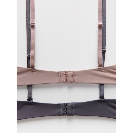 Reserved - Biustonosz push up 2 pack - brązowy Reserved 80B Reserved