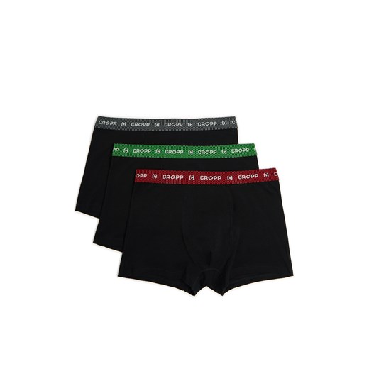 Cropp - 3 pack czarnych bokserek - czarny Cropp M Cropp