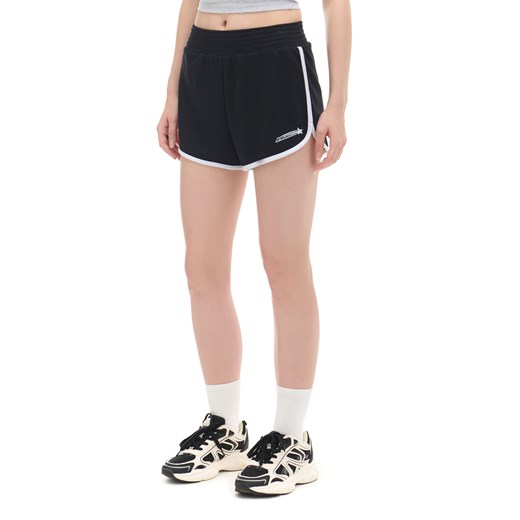 Cropp - Czarno-białe sportowe szorty - czarny ze sklepu Cropp w kategorii Szorty - zdjęcie 174092305