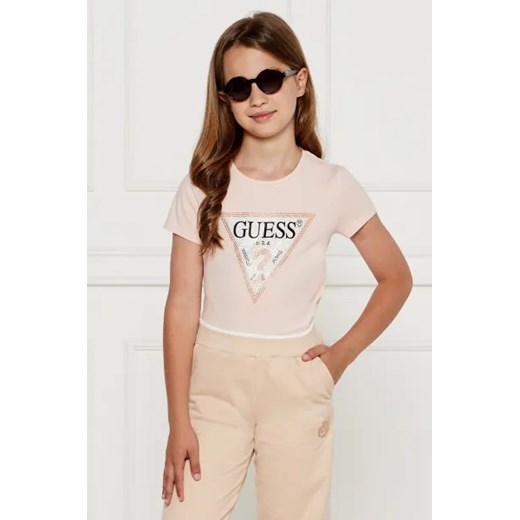 Guess T-shirt | Regular Fit ze sklepu Gomez Fashion Store w kategorii Bluzki dziewczęce - zdjęcie 174092766