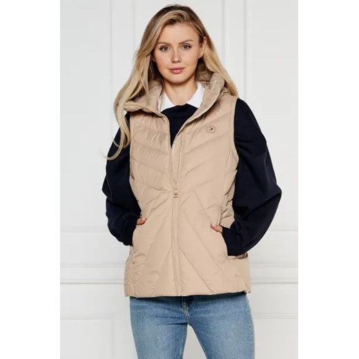 Tommy Hilfiger Puchowy bezrękawnik | Slim Fit ze sklepu Gomez Fashion Store w kategorii Kamizelki damskie - zdjęcie 174092926