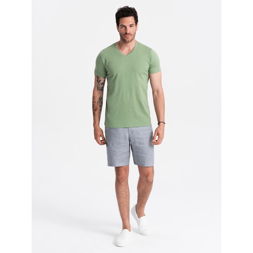 T-shirt męski Ombre z krótkim rękawem zielony