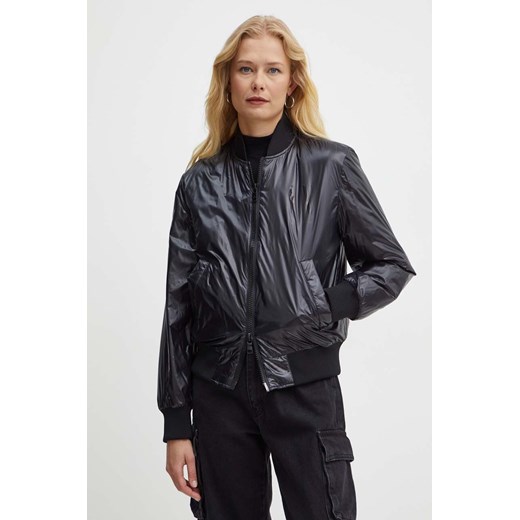 Armani Exchange kurtka bomber damski kolor czarny zimowa 8NYB55 YNYNZ ze sklepu ANSWEAR.com w kategorii Kurtki damskie - zdjęcie 174094038