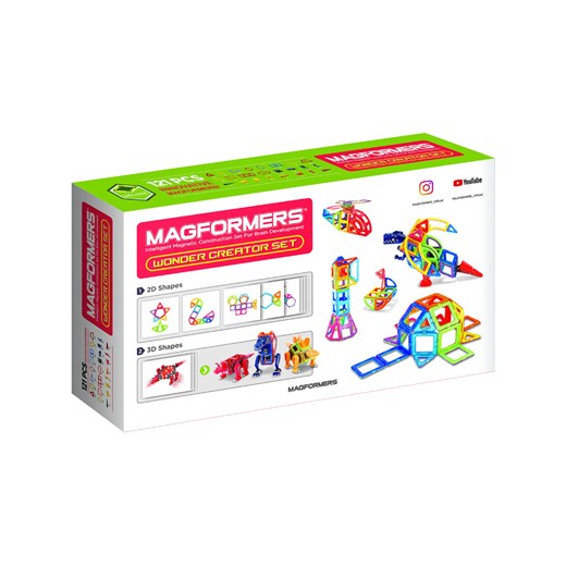 MAGFORMERS 121-częściowy zestaw magnetyczny &quot;Wonder Creator&quot; - 3+ ze sklepu Limango Polska w kategorii Zabawki - zdjęcie 174094229