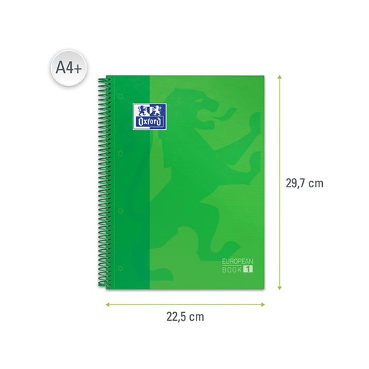 Oxford Kołozeszyty (2 szt.) "European Book" w kolorze zielonym - A4 Oxford onesize promocyjna cena Limango Polska
