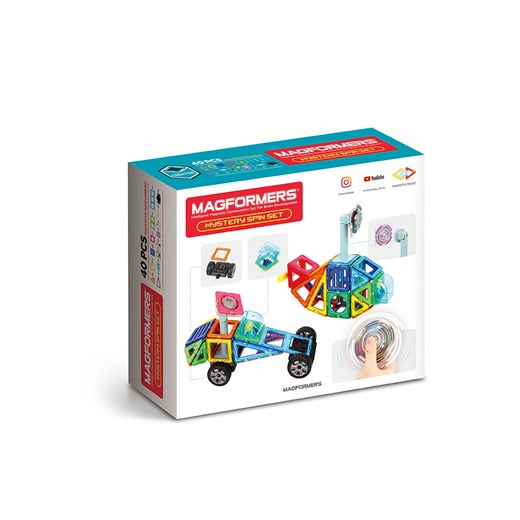 MAGFORMERS 40-częściowy zestaw "Mystery Spin" - 3+ Magformers onesize wyprzedaż Limango Polska