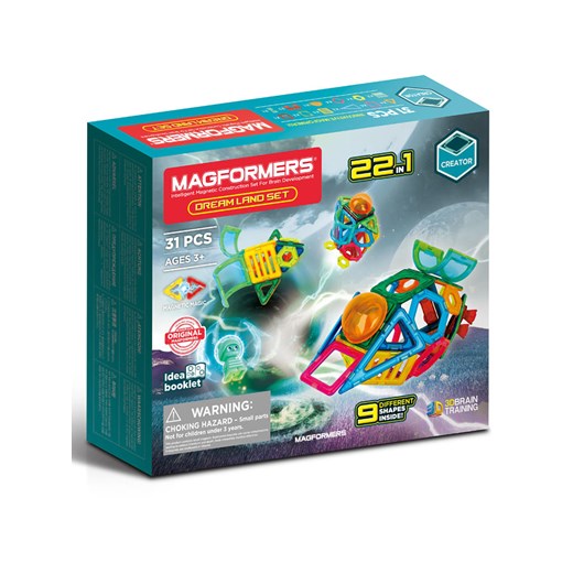 MAGFORMERS 31-częściowy zestaw magnetyczny &quot;Dream Land Set&quot; - 3+ ze sklepu Limango Polska w kategorii Zabawki - zdjęcie 174095028