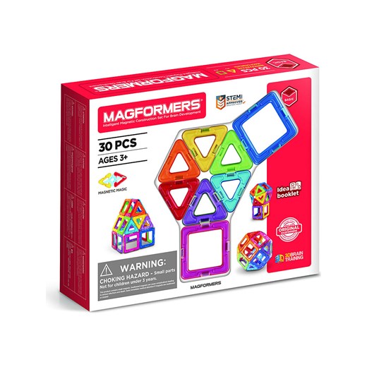 MAGFORMERS 30-częściowy zestaw magnetyczny &quot;Standard Line&quot; - 3+ ze sklepu Limango Polska w kategorii Zabawki - zdjęcie 174095405