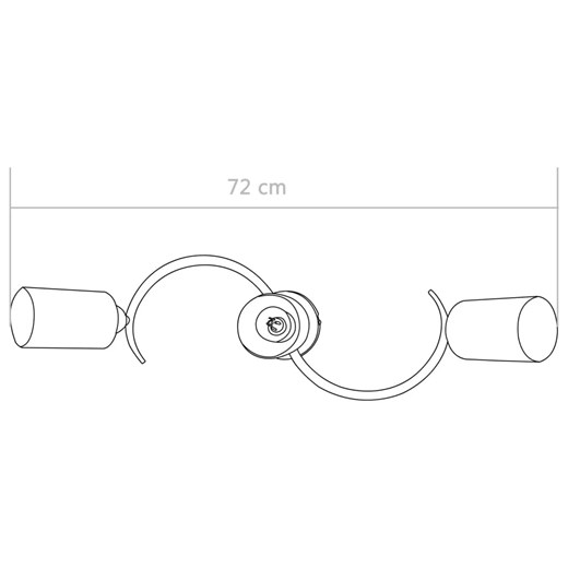 Listwa sufitowa z ceramicznymi kloszami - EX210-Meliva Lumes One Size Edinos.pl