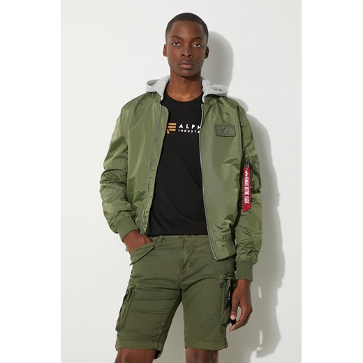 Alpha Industries kurtka MA-1 TT Hood BP Ref. 106103 01 męska kolor zielony Alpha Industries L PRM