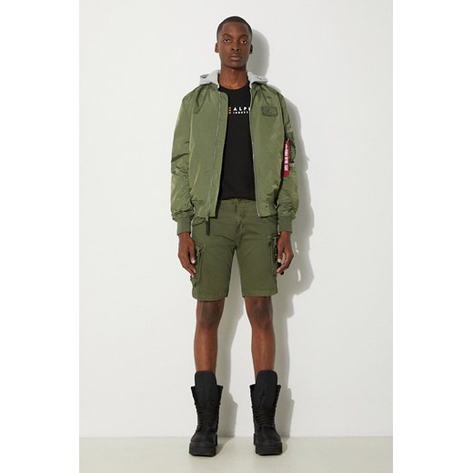 Alpha Industries kurtka MA-1 TT Hood BP Ref. 106103 01 męska kolor zielony Alpha Industries L PRM