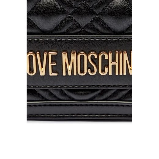 Kopertówka Love Moschino czarna matowa elegancka mała