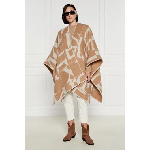 Max Mara Leisure Wełniane ponczo | Regular Fit ze sklepu Gomez Fashion Store w kategorii Poncza - zdjęcie 174098537