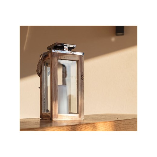 lumisky Lampa solarna LED "Oaky" w kolorze srebrno-beżowym - 12,5 x 27,5 x 12,5 cm - id: 9425686 - marki Lumisky - 174100376 lumisky Lampa solarna LED "Oaky" w kolorze srebrno-beżowym - 12,5 x 27,5 x 12,5 cm ze sklepu Limango Polska w kategorii Oświetlenie ogrodowe - zdjęcie 174100376