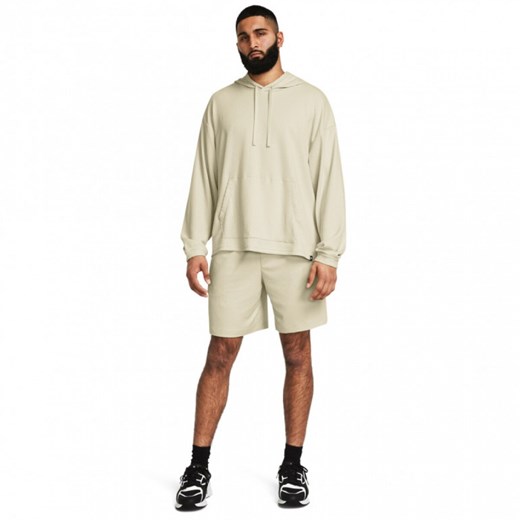 Męskie spodenki treningowe Under Armour UA Rival Waffle Short - beżowe ze sklepu Sportstylestory.com w kategorii Spodenki męskie - zdjęcie 174101596