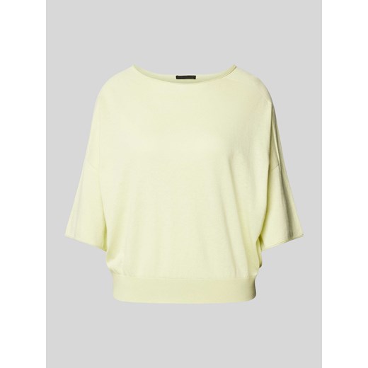 Sweter z dzianiny z prążkowanym pasem model ‘DILARY’ ze sklepu Peek&Cloppenburg  w kategorii Bluzki damskie - zdjęcie 174101748