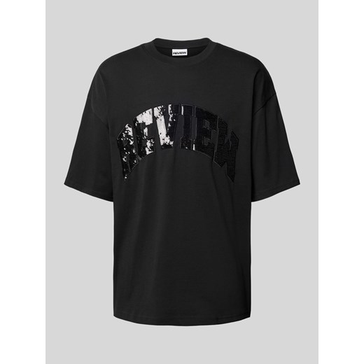 T-shirt z cekinowym obszyciem ze sklepu Peek&Cloppenburg  w kategorii T-shirty męskie - zdjęcie 174101827