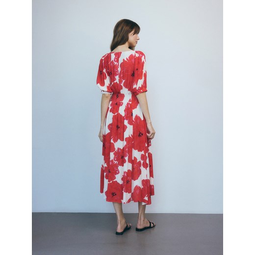 Sukienka Reserved midi rozkloszowana 