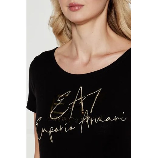 Bluzka damska Emporio Armani z okrągłym dekoltem na jesień 