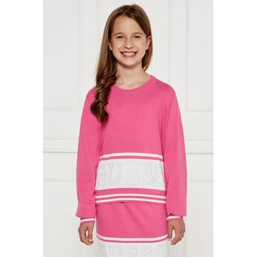Sweter dziewczęcy Guess z wiskozy 