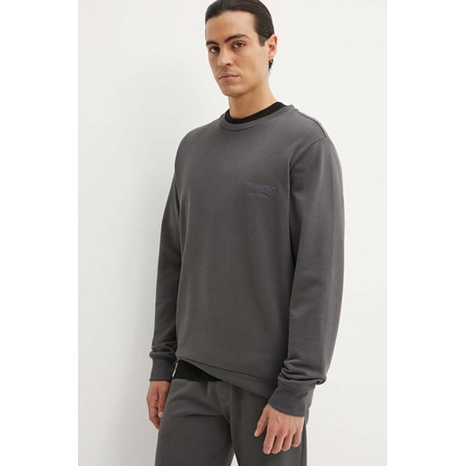 Iceberg bluza bawełniana męska kolor szary z aplikacją E011 6300 ze sklepu ANSWEAR.com w kategorii Bluzy męskie - zdjęcie 174108078
